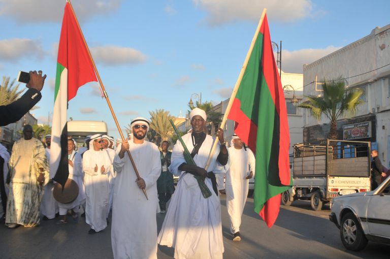 جانب من مشاركة الإمارات في مهرجان طانطان المغربي