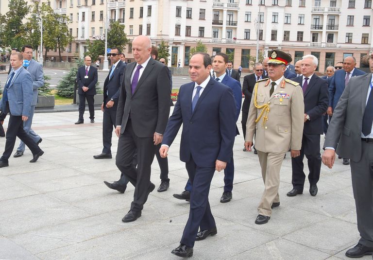 الرئيس المصري خلال زيارة رسمية لبيلاروسيا