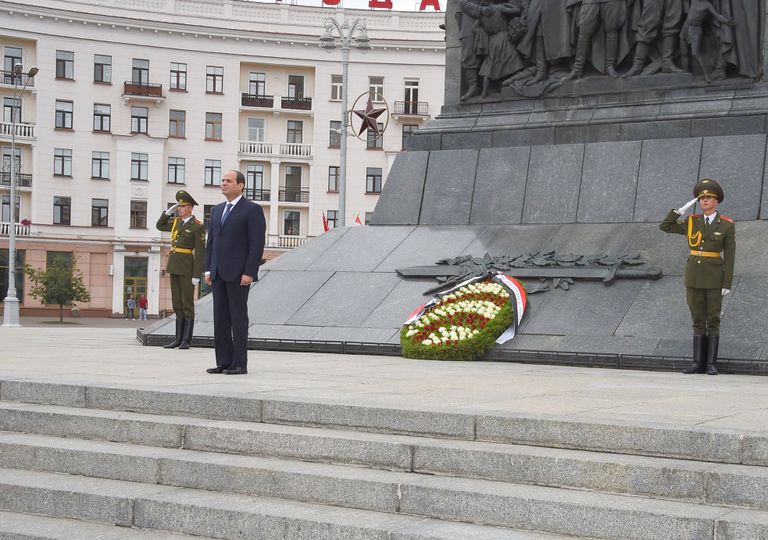 الرئيس المصري خلال زيارة رسمية لبيلاروسيا