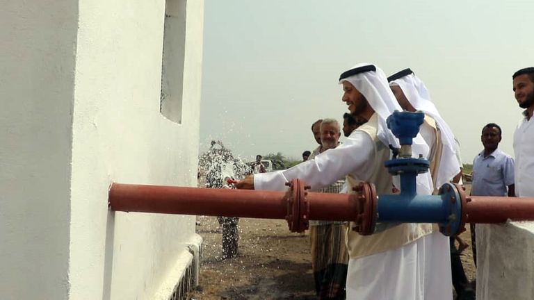 افتتاح مشروع لتعزيز القدرة الإنتاجية للمياه في المخا