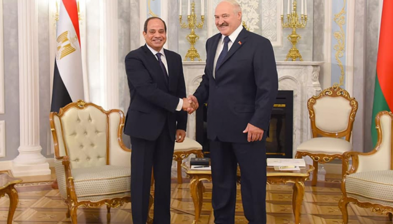 الرئيس المصري ونظيره البيلاروسي 