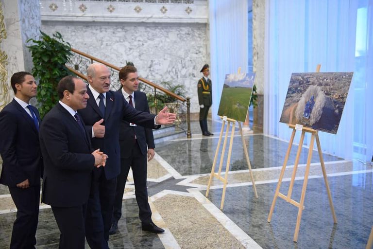 الرئيس المصري ونظيره البيلاروسي