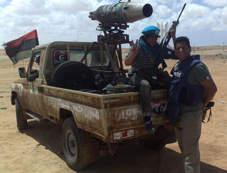 محمد فوزي المصور الحربي السابق بقناة الجزيرة خلال حديثة لـ