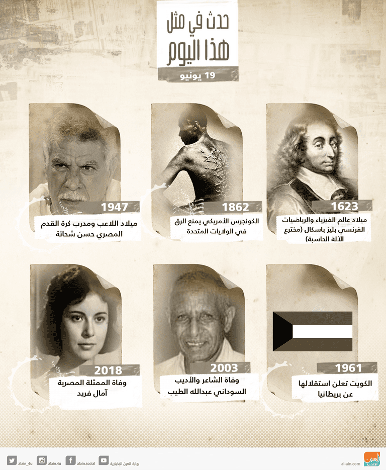 حدث في يوم 19 يونيو