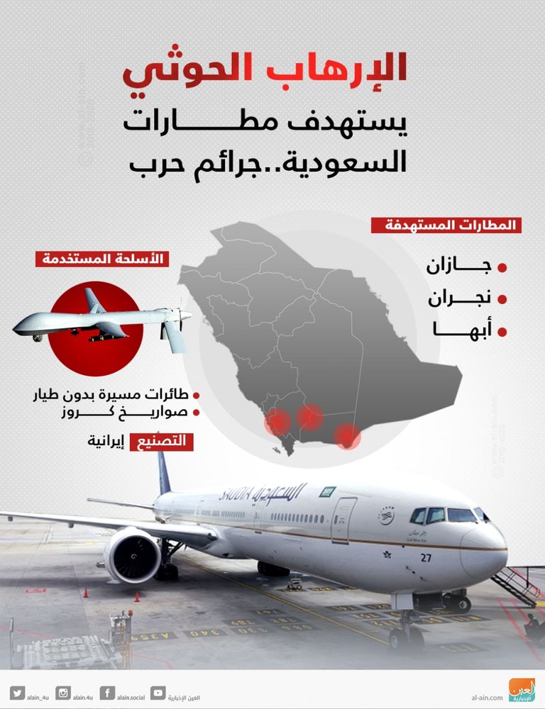 التحالف العربي يسقط طائرة حوثية مسيرة