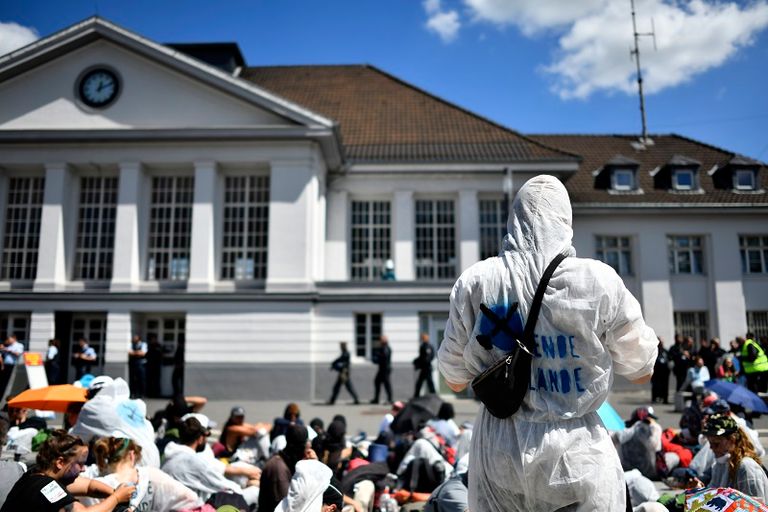 جانب من المظاهرة الحاشدة في ألمانيا