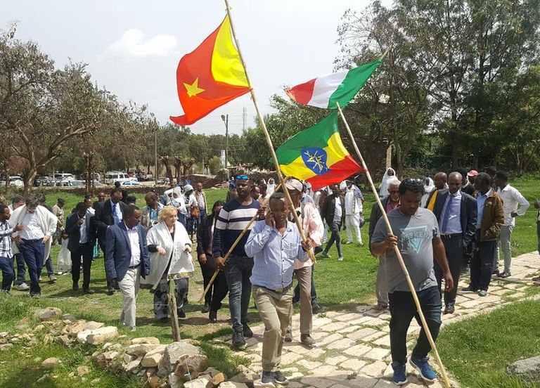 وفد إيطالي يتفقد آثار أكسوم 