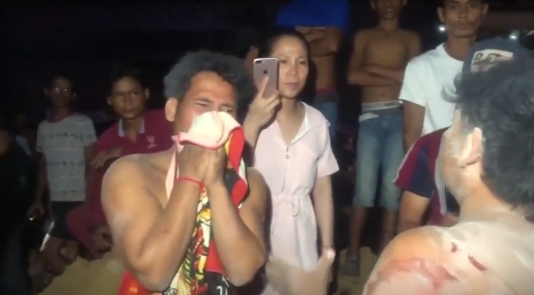 انهيار مبنى في كمبوديا