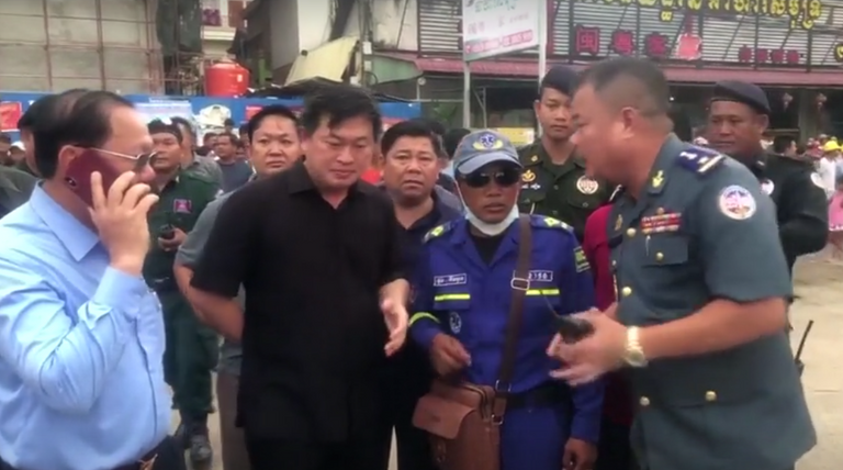 انهيار مبنى في كمبوديا