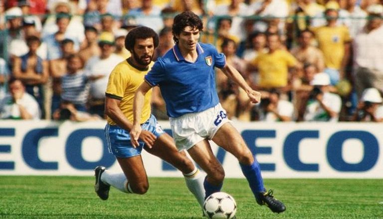 باولو روسي أمام البرازيل في مونديال 1982