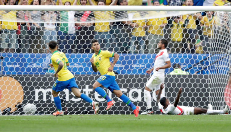 من مباراة البرازيل وبيرو
