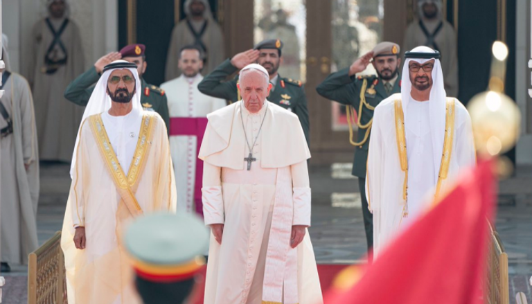 جانب من زيارة البابا فرنسيس إلى الإمارات- أرشيفية