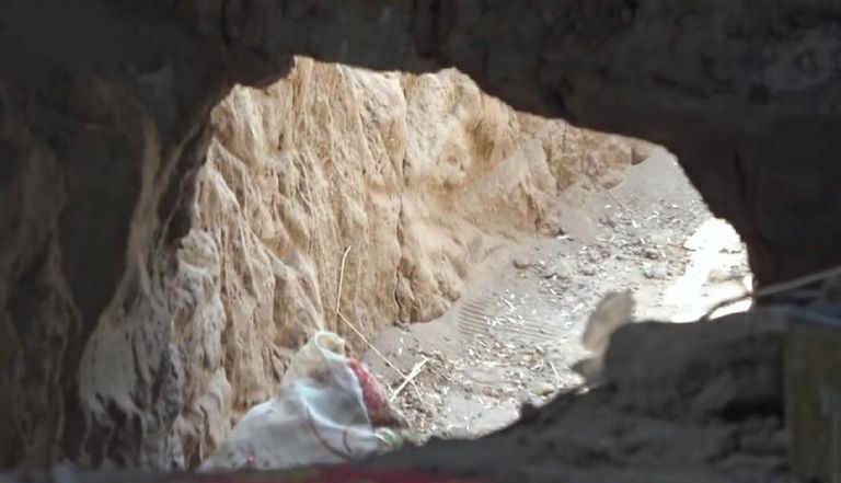 أحد أنفاق مليشيا الحوثي بالحديدة اليمنية