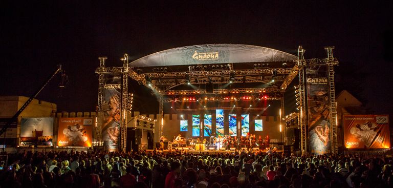 من إحدى حفلات مهرجان كناوة