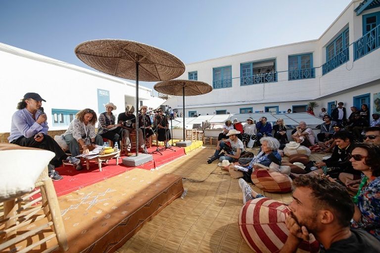 من إحدى حفلات مهرجان كناوة