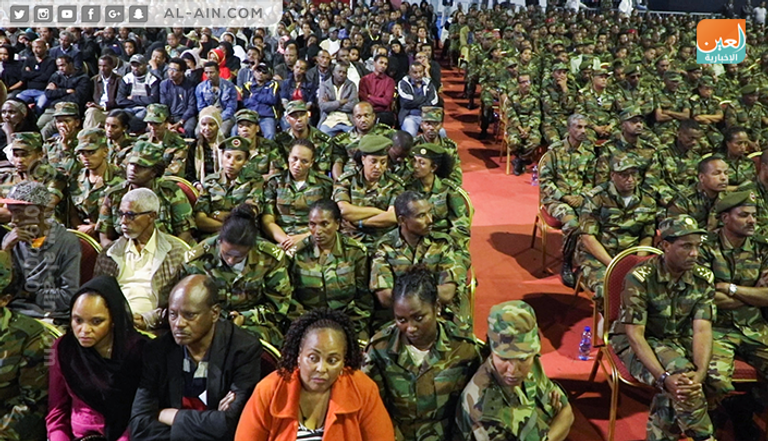 جانب من مراسم تشييع رئيس أركان الجيش الإثيوبي