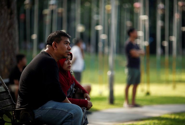 أقفاص اليمام تعلق على عواميد عالية