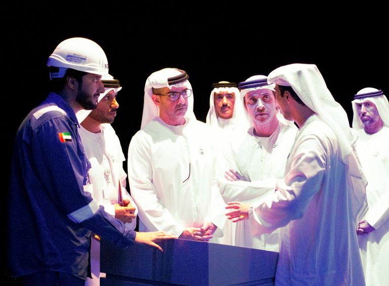 الشيخ هزاع بن زايد آل نهيان يدشن منصة