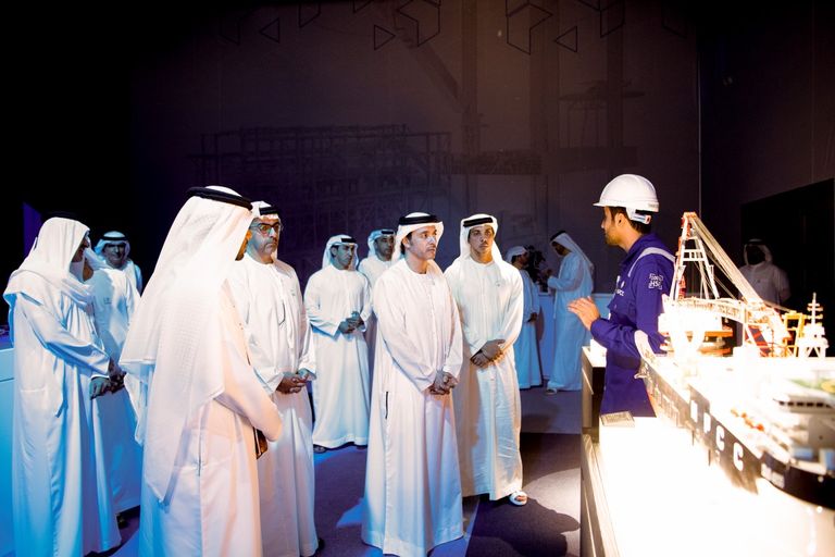 الشيخ هزاع بن زايد آل نهيان يدشن منصة