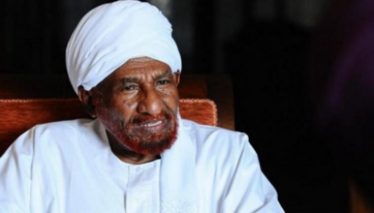 الصادق المهدي رئيس حزب الأمة السوداني- أرشيفية