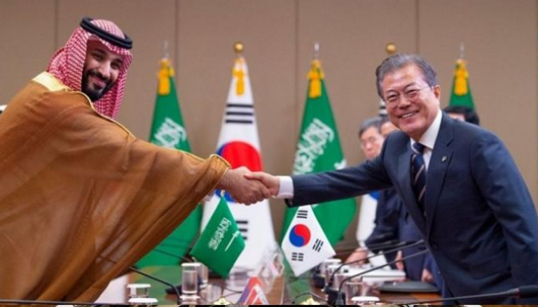 الرئيس الكوري الجنوبي وولي العهد السعودي