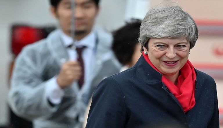 رئيسة الوزراء البريطانية تصل إلى اليابان 