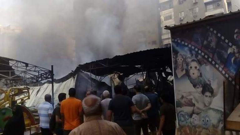 حريق الهرم يلتهم 5 محال تجارية