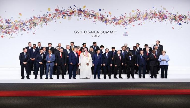 قادة ورؤساء وفود دول مجموعة العشرين في أوساكا