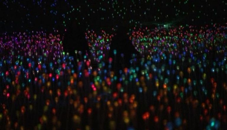 آلاف المصابيح الملونة تضيء تلال كاليفورنيا 
