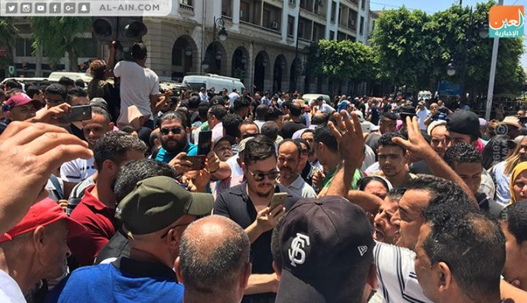 موقع أحد التفجيرين في العاصمة التونسية