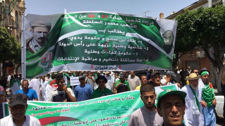 جانب من مظاهرات الجزائر