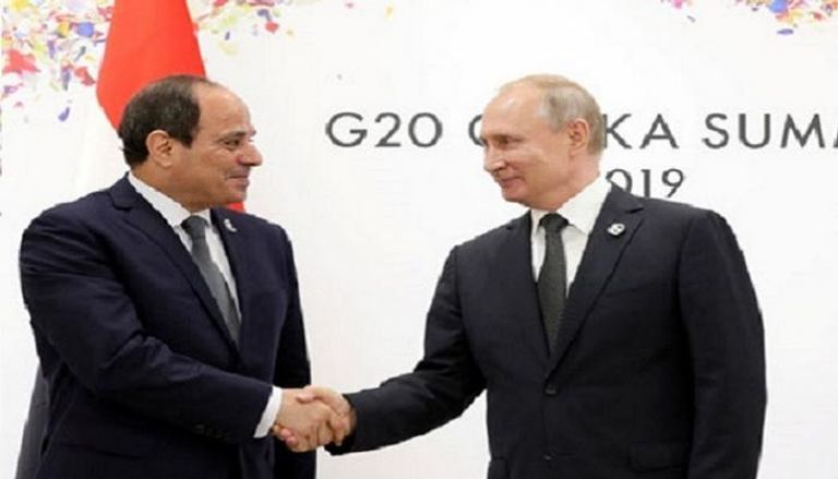 الرئيس المصري عبدالفتاح السيسي ونظيره الروسي فلاديمير بوتين