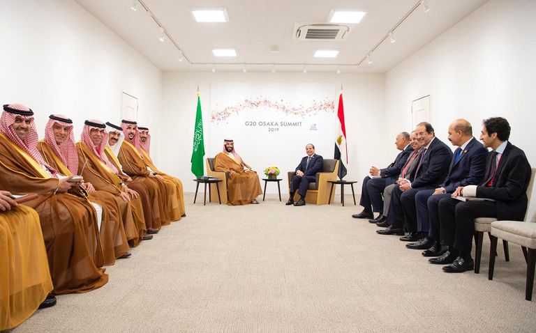الرئيس المصري وولي العهد السعودي