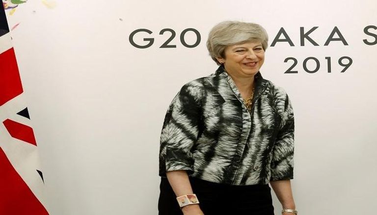 رئيسة الوزراء البريطانية، تيريزا ماي خلال قمة العشرين