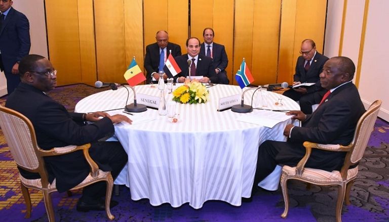 الرئيس السيسي خلال لقائه برئيس الوزراء الإيطالي