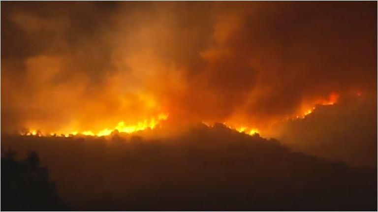 حرائق الغابات في إسبانيا