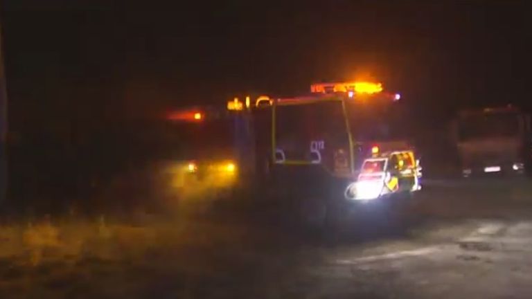 حرائق الغابات في إسبانيا