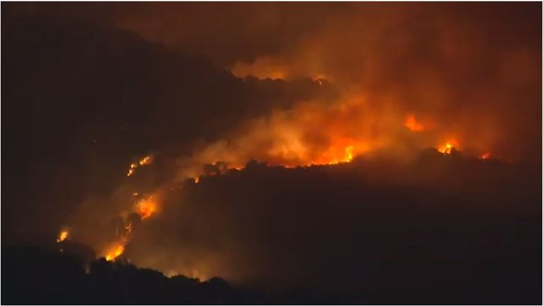 حرائق الغابات في إسبانيا