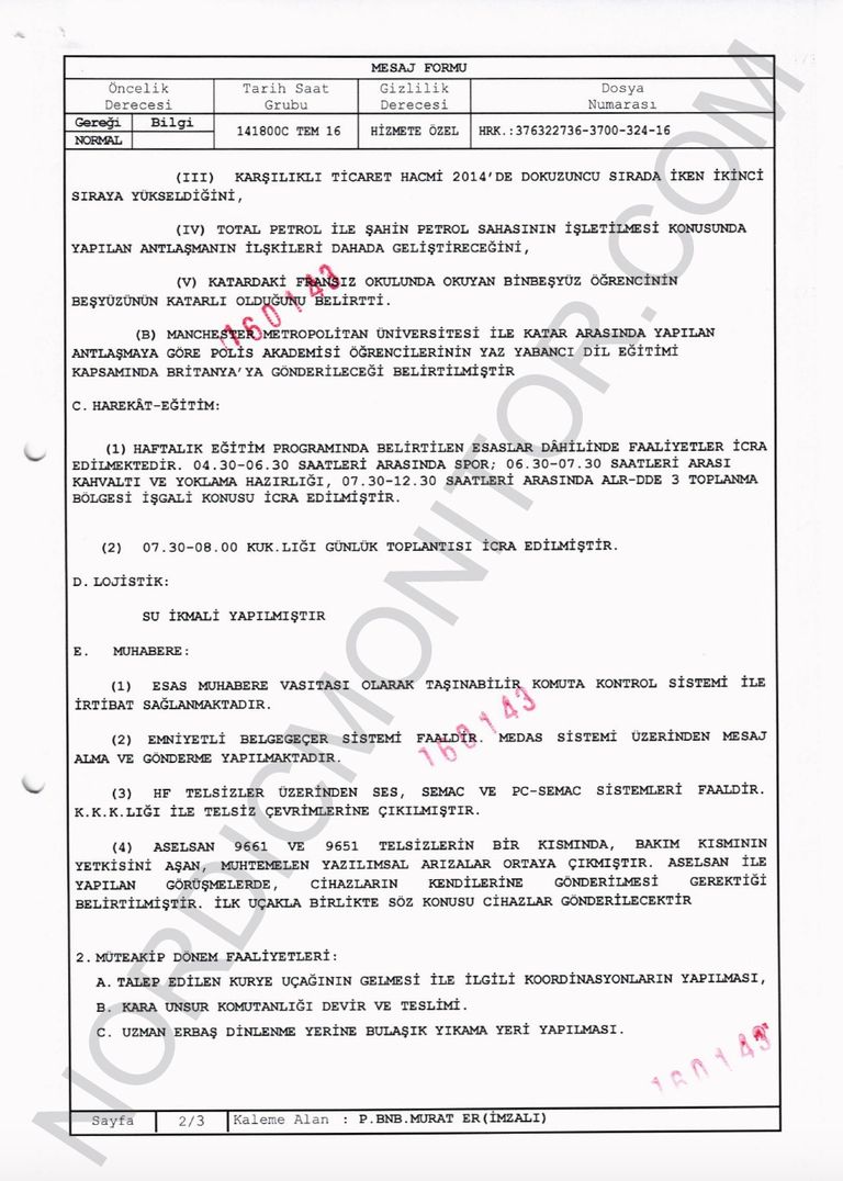 القوات التركية ترصد التطورات اليومية بالدوحة