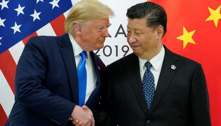 ترامب مع نظيره الصيني في قمة العشرين