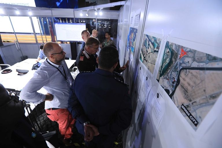 جانب من التمرين