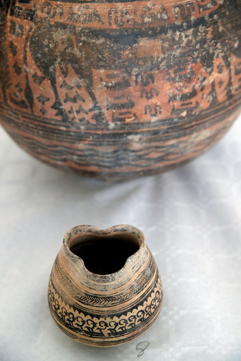 عدد من القطع الأثرية التي استعادتها باكستان