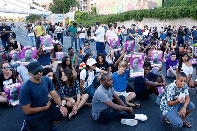 انتفاضة "يهود إثيوبيا" ضد الشرطة الإسرائيلية (أ.ف.ب) انتفاضة