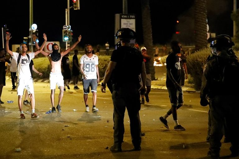 انتفاضة "يهود إثيوبيا" ضد الشرطة الإسرائيلية (أ.ف.ب) انتفاضة