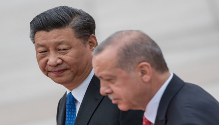 رجب طيب أرودغان والرئيس الصيني شي جين بينغ