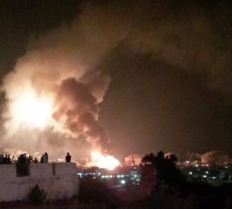 حريق بمنشأة غازية في الجزائر