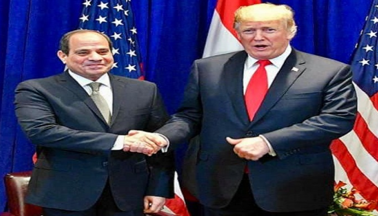 الرئيس المصري مع نظيره الأمريكي - أرشيفية 
