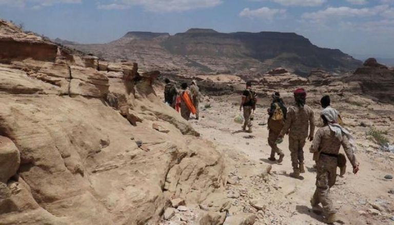 قوات من الجيش اليمني في معقل الانقلاب الحوثي - أرشيف