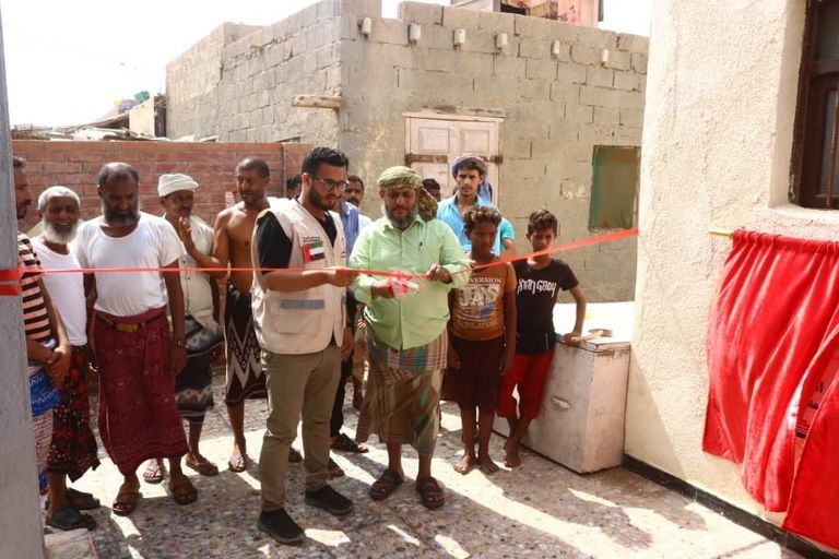 جانب من مراسم افتتاح مركز الإنزال السمكي