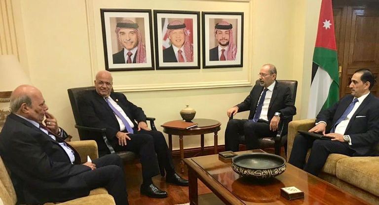 اجتماع وزير خارجية الأردن والدكتور صائب عريقات